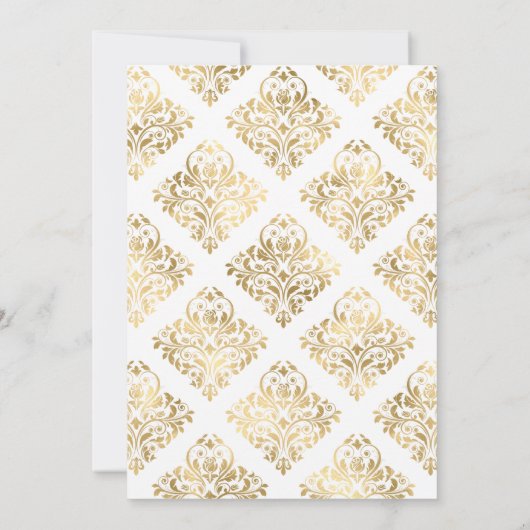 Turquoise en Gold Floral Virtual Vrijgezellenfeest Kaart (Achterkant)