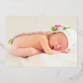 Turquoise en Gold Geometric Floral Heilige Communi Folie Uitnodiging (Achterkant)