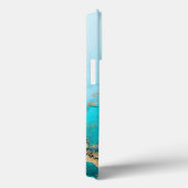 Turquoise en Gold Marble Case-Mate iPhone Case (Achterkant / Rechts)