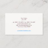 Turquoise en Gold Modern Pattern Beauty Salon Visitekaartje (Achterkant)