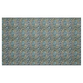 Turquoise en Gold Pattern Stof (Fat Quarter)