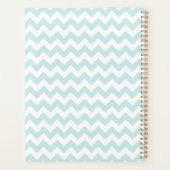 Turquoise en Gold Seahorse gepersonaliseerd Planner (Achterkant)