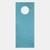  Turquoise en Gold Shabby Floral Wedding Deurhanger (Achterkant)