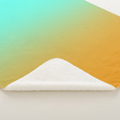 Turquoise en Gold Sherpa Deken (3/4)