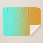 Turquoise en Gold Sherpa Deken (Voorkant (horizontaal))