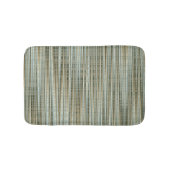 Turquoise en Gold Striped Pattern Badmat (Voorkant)