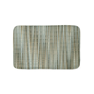 Turquoise en Gold Striped Pattern Badmat