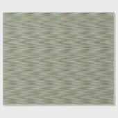 Turquoise en Gold Striped Pattern Cadeaupapier (Vlak)