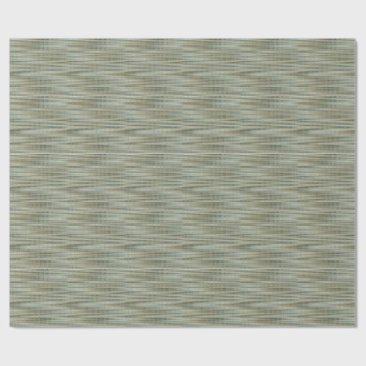 Turquoise en Gold Striped Pattern Cadeaupapier (Vlak)