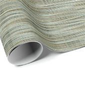 Turquoise en Gold Striped Pattern Cadeaupapier (Rol Hoek)