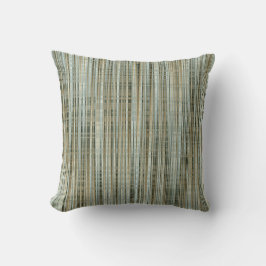 Turquoise en Gold Striped Pattern Kussen