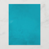  Turquoise en Gold Wedding Guest - Gegevens Informatiekaartje (Achterkant)