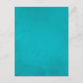  Turquoise en Gold Wedding Guest - Gegevens Informatiekaartje (Achterkant)
