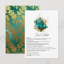  Turquoise en Gold Wedding Guest - Gegevens
