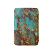 Turquoise en goud badmat (Voorkant Verticaal)