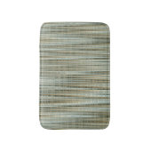 Turquoise en goud gestreepte patroon badmat (Voorkant Verticaal)