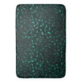 Turquoise en Goud Luipaard Serie Design 4 Badmat (Voorkant Verticaal)