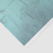 Turquoise en Gouden Blush Bloemen Tissuepapier (Detail)