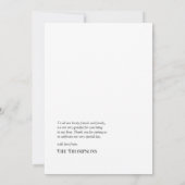 Turquoise en gouden bruiloft Bedankkaart (Achterkant)