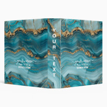 Turquoise en Gouden Glitter Agaat