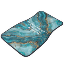 Turquoise en Gouden Glitter Agaat