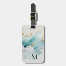 Turquoise en gouden marmer