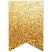 Turquoise en gouden Quinceañera Bunting Vlaggetjes (Derde vlag)