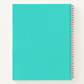 Turquoise en Gray Sketch Book Notitieboek (Achterkant)