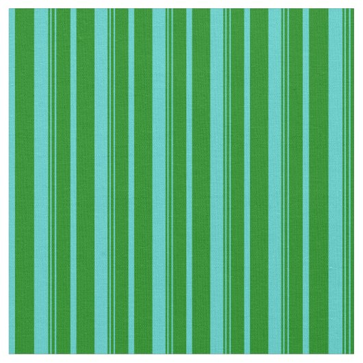 Turquoise en Green Colored Lined Pattern Stof (Close Up)