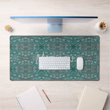 Turquoise en grijs Boho chic aardse zandsteen golv
