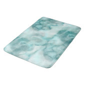 Turquoise en grijs Marmer abstract Badmat (Gekanteld)