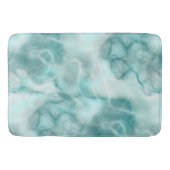 Turquoise en grijs Marmer abstract Badmat (Voorkant)