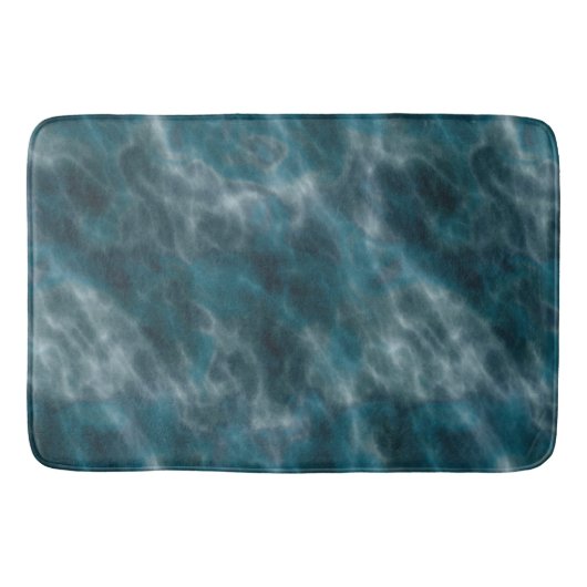 Turquoise en grijs water badmat (Voorkant)