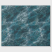 Turquoise en grijs water cadeaupapier (Vlak)