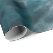 Turquoise en grijs water cadeaupapier (Rol Hoek)
