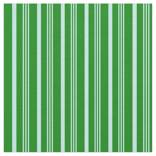 Turquoise en Groen gekleurd Striped/Lined Pattern Stof (Close Up)