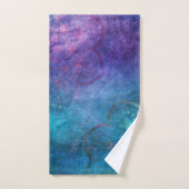 Turquoise en groene elegante lotusbloem bad handdoek (Handdoek)