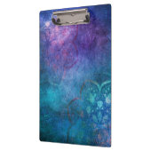 Turquoise en groene elegante lotusbloem klembord (Links)