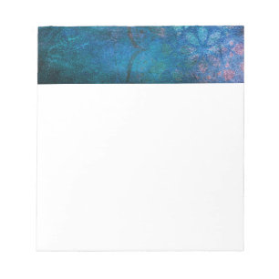 Turquoise en groene elegante lotusbloem notitieblok