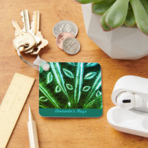 Turquoise en groene Sleutelhanger