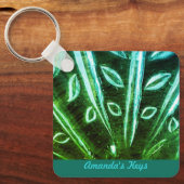 Turquoise en groene Sleutelhanger (Voorkant)
