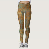 Turquoise en koper leggings (Voorkant)
