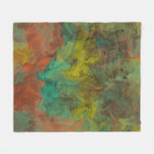 Turquoise en koper met gouden accenten fleece deken (Voorkant (Horizontaal))