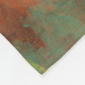 Turquoise en koper met gouden accenten fleece deken (Hoek)