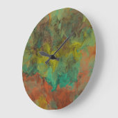 Turquoise en koper met gouden accenten grote klok (Hoek)