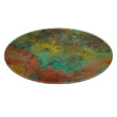 Turquoise en koper met gouden accenten snijplank (Hoek)