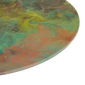 Turquoise en koper met gouden accenten snijplank (Hoek)