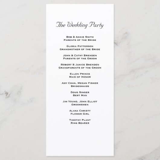 Turquoise en koraal Zinnia Flower Wedding Program Programmakaart (Achterkant)