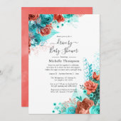 Turquoise- en koraalmoerasrijden met douwer kaart (Voorkant / Achterkant)