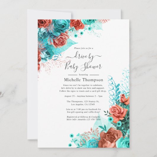 Turquoise- en koraalmoerasrijden met douwer kaart (Voorkant)